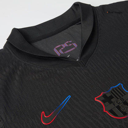 Authentic Barcelona X Travis Scott Away Soccer Jersey 2024/25 Black