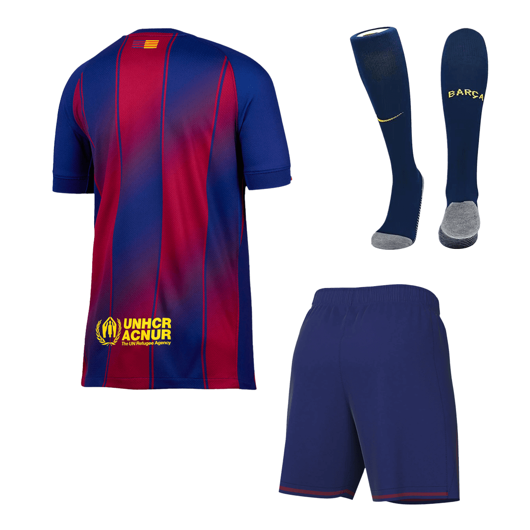 Barcelona Home Soccer Jersey Kit(Jersey+Shorts+Socks) 2025/26 Red&Blue