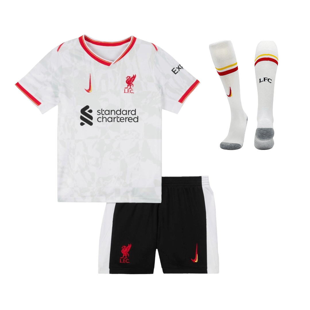 Kid's Liverpool Third Away Football Shirt Kit(Shirt+Shorts+Socks) 2024/25