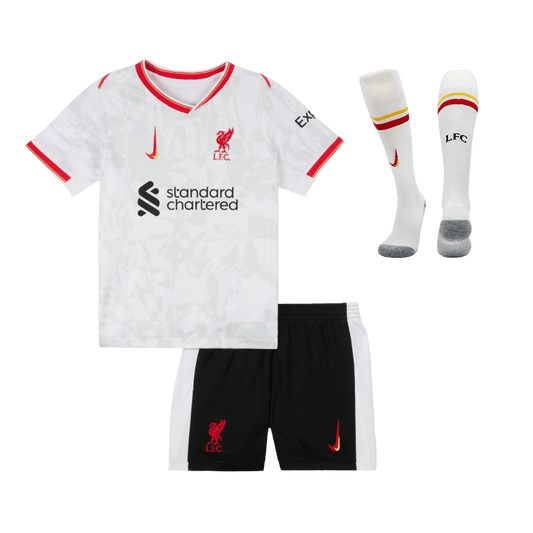 Kid's Liverpool Third Away Football Shirt Kit(Shirt+Shorts+Socks) 2024/25