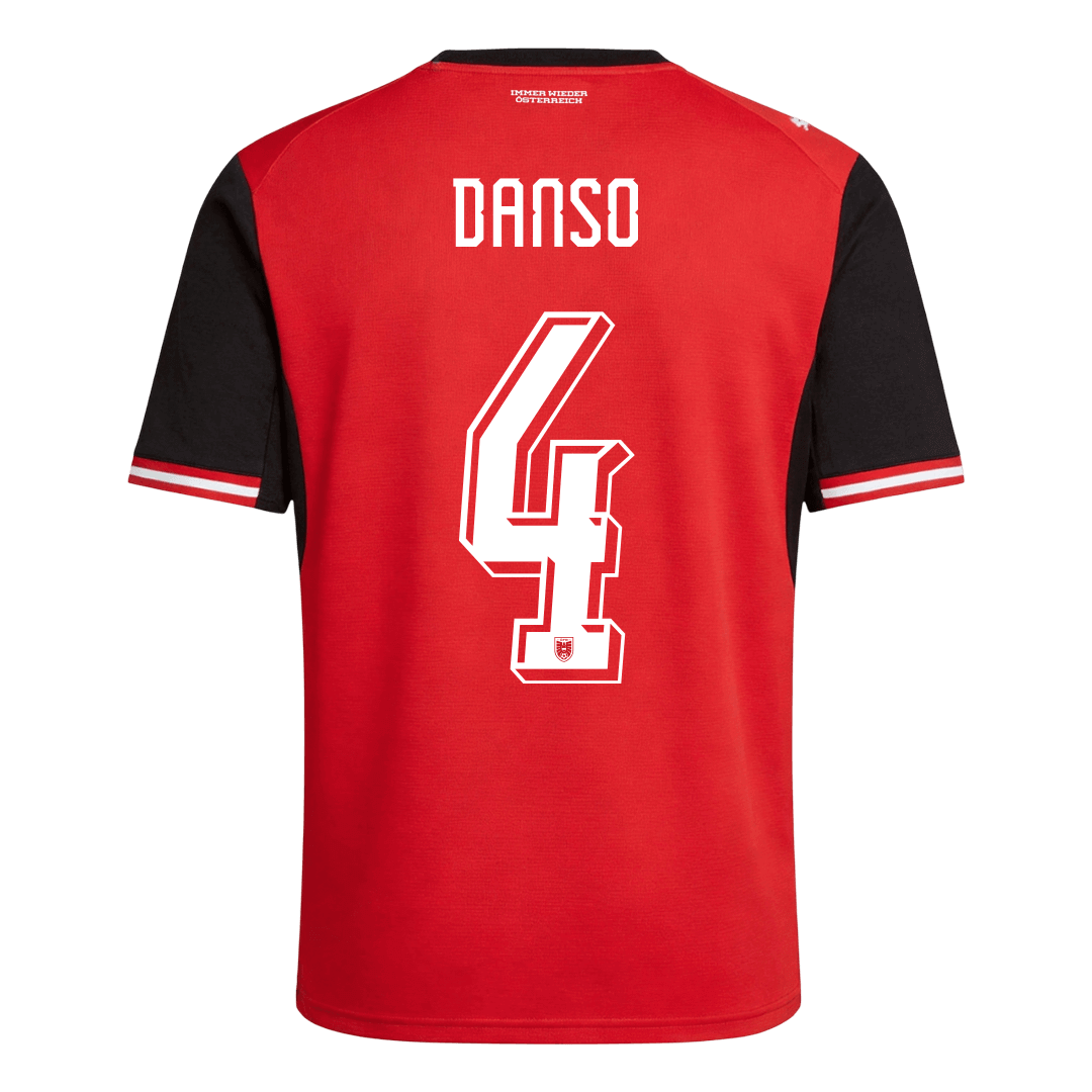 Men's Austria DANSO Home Jersey #4 World Cup 2026