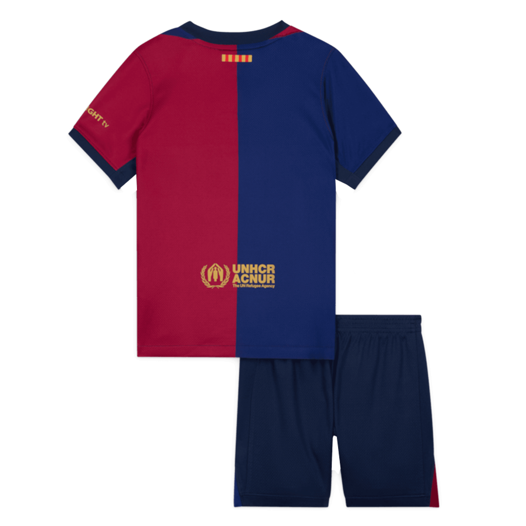 Kids Barcelona Custom Home Soccer Kits 2024/25