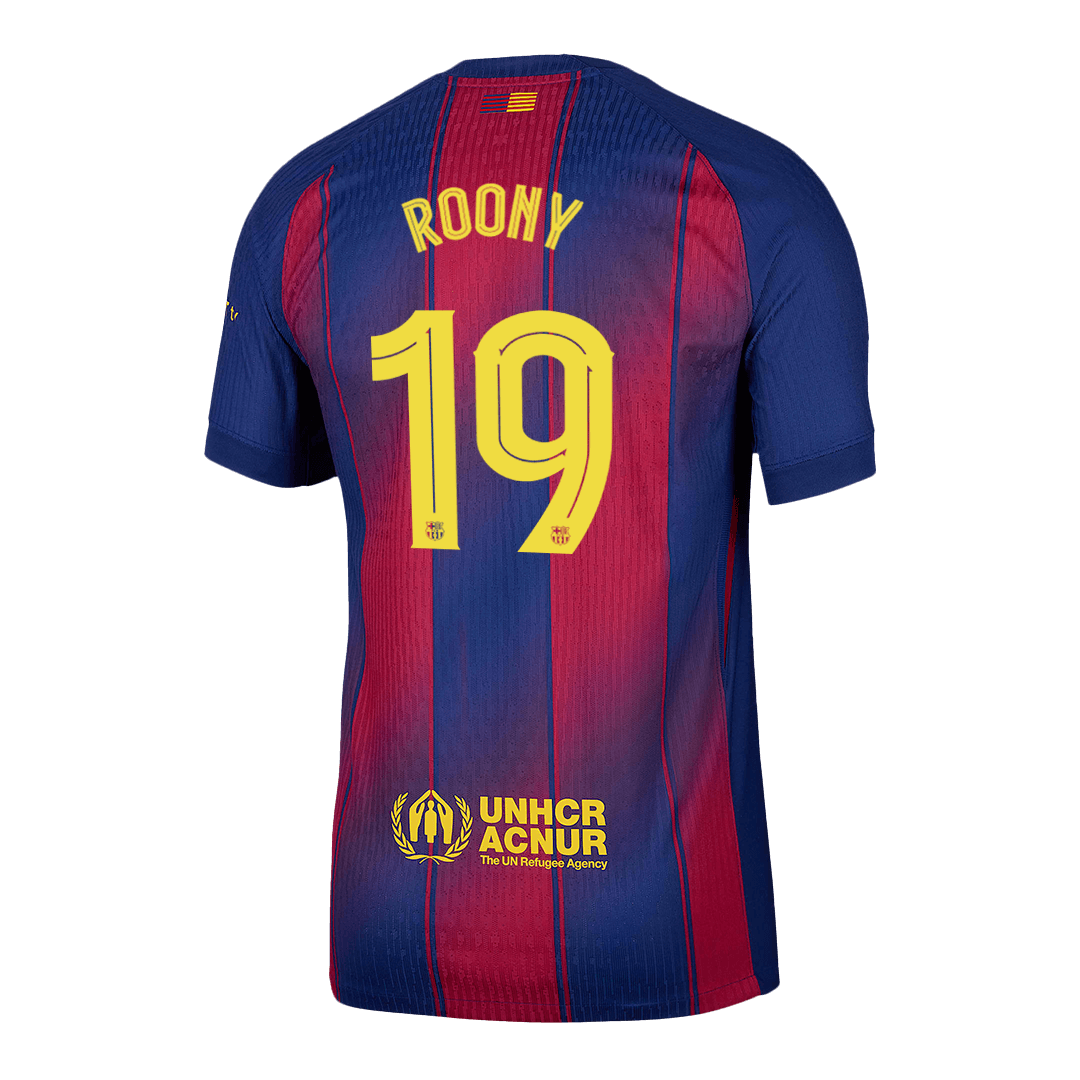 Authentic ROONY #19 Barcelona Home Soccer Jersey 2025/26