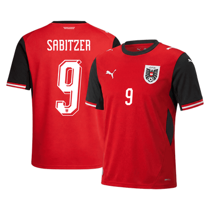 Men's Austria SABITZER Home Jersey #9 World Cup 2026