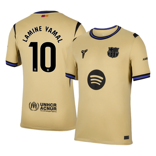 LAMINE YAMAL #10 Barcelona Away Soccer Jersey 2025/26 Yellow