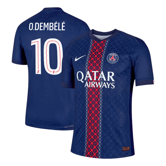 Authentic O.DEMBÉLÉ #10 PSG Home Soccer Jersey 2025/26 Navy