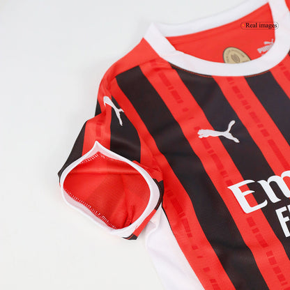 Kid's AC Milan Home Soccer Jersey Kit(Jersey+Shorts) 2024/25