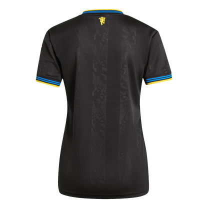 Women's Manchester United Third Away Soccer Jersey 2025/26 Black