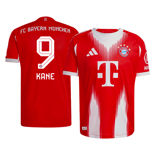 Authentic KANE #9 Bayern Munich Home Soccer Jersey 2025/26 Red