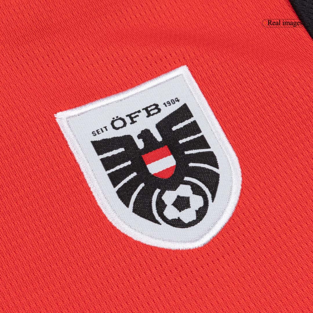 Kids' Austria Home football kit (shirt + shorts) World Cup 2026 Red