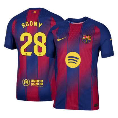 Authentic ROONY #28 Barcelona Home Soccer Jersey 2025/26