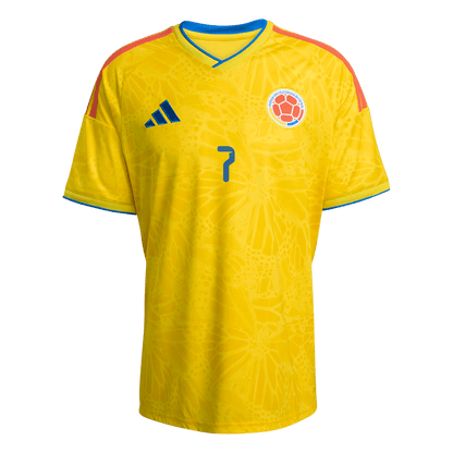 Men's Colombia LUIS DíAZ Home Jersey #7 World Cup 2026