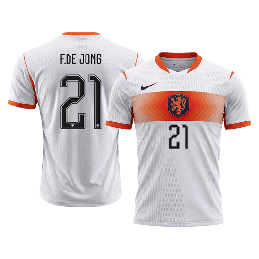 Authentic F.DE JONG #21 Netherlands Away Football Shirt 2026