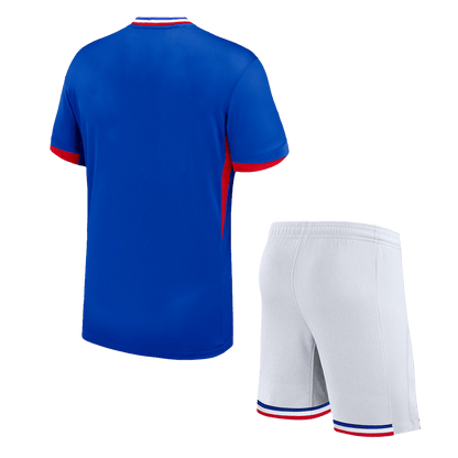 Kid's France Home Soccer Jersey Kit(Jersey+Shorts) Euro 2024