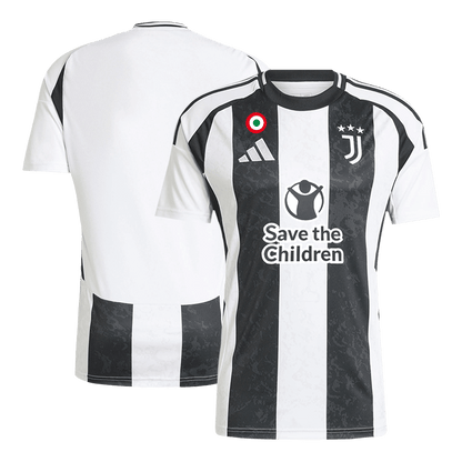 Juventus Home Soccer Jersey 2024/25- Save The Children Sponsor
