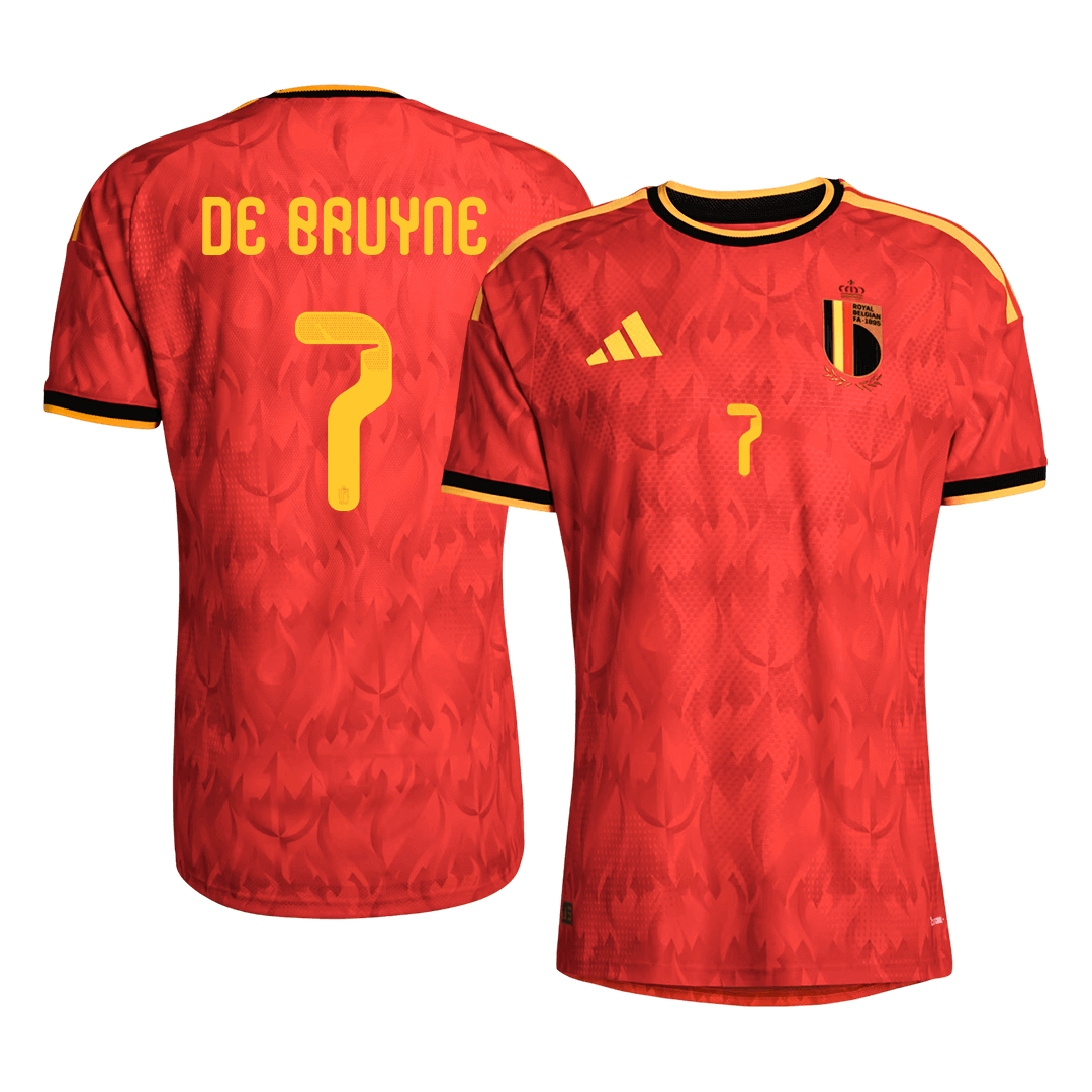 Belgium DE BRUYNE #7 Men's Home Shirt World Cup 2026 - Slim Fit