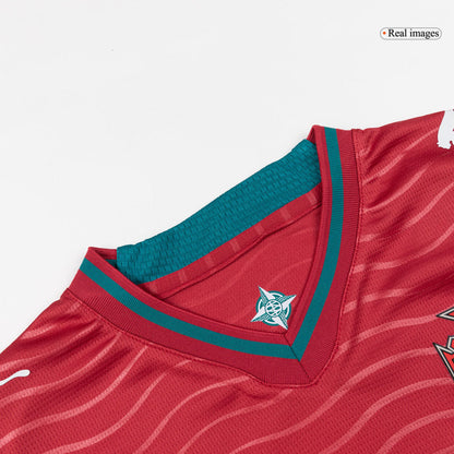 RONALDO #7 Kid's Portugal Home Soccer Jersey Kit(Jersey+Shorts) World Cup 2026 Red