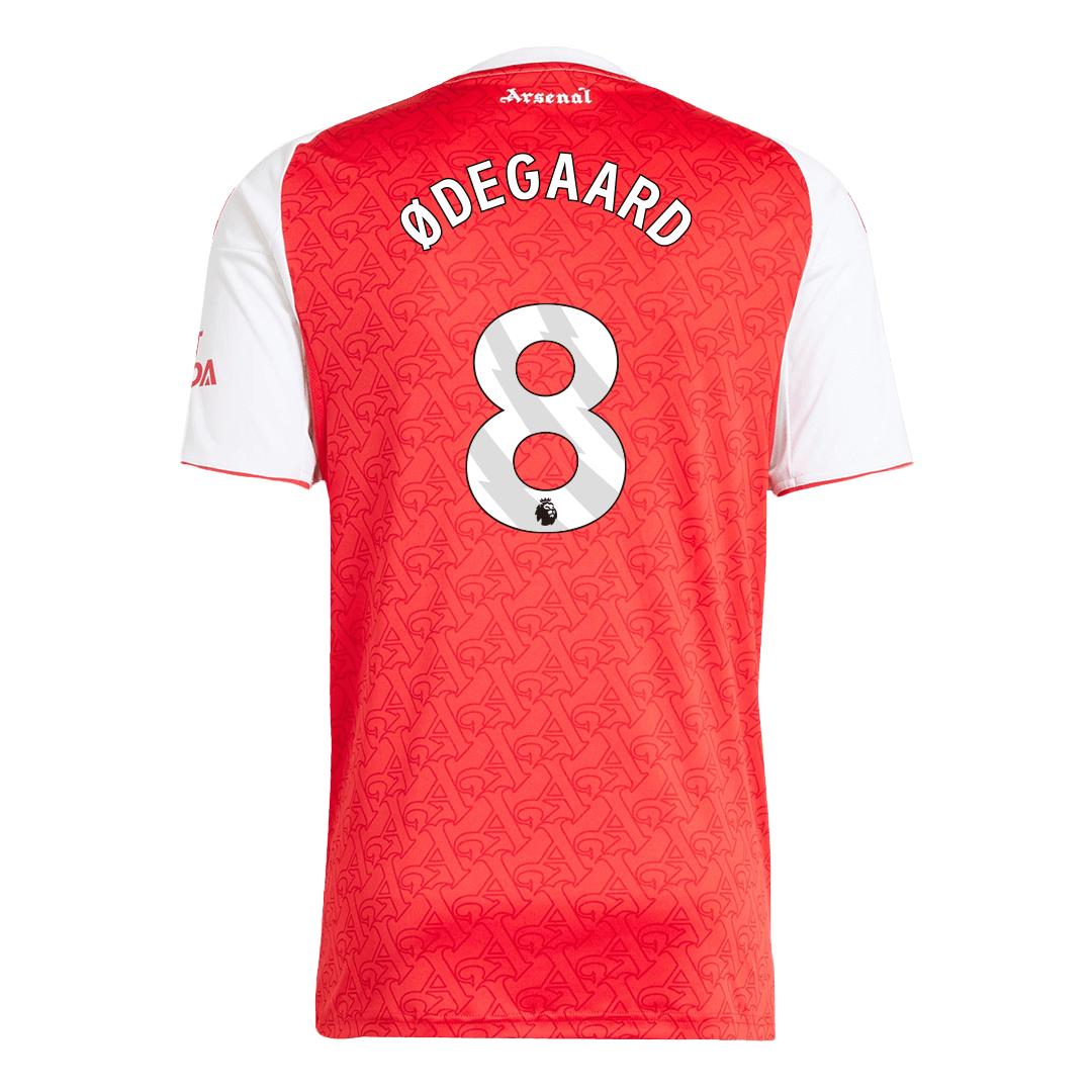 #8 Arsenal Home Soccer Jersey 2025/26 Red