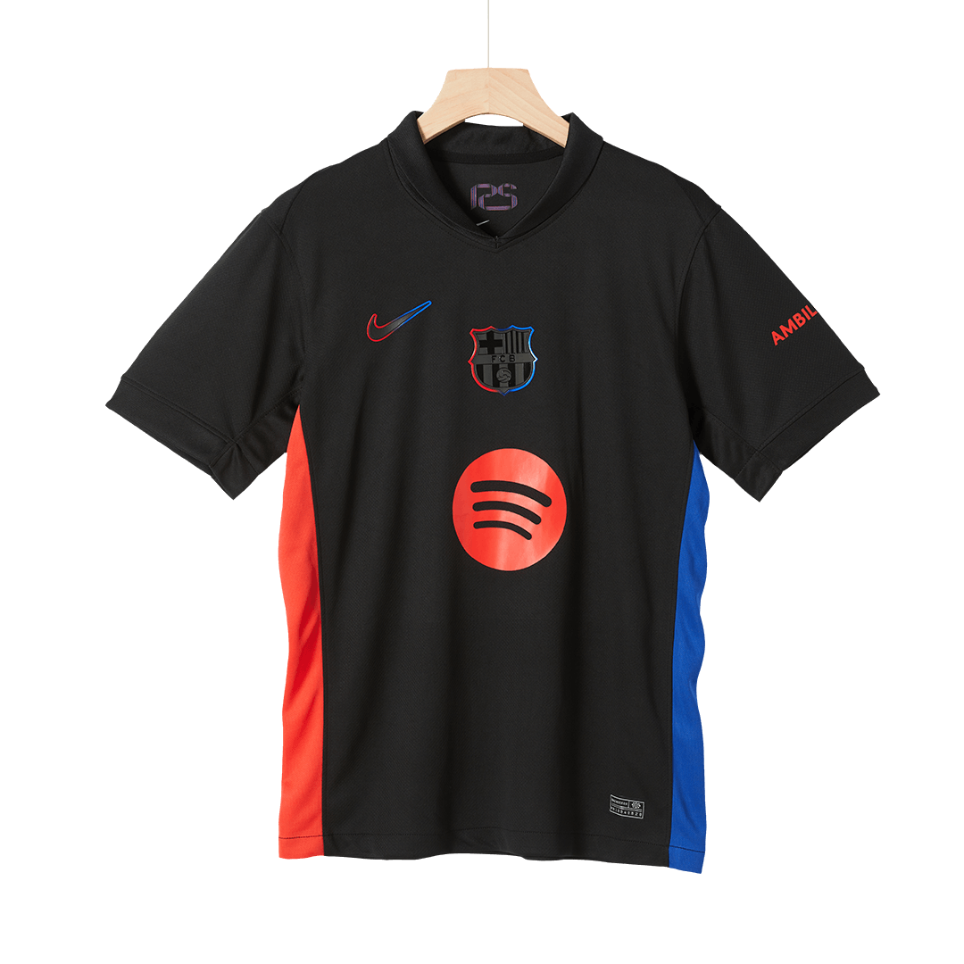 Barcelona Away Soccer Jersey 2024/25 - Spotify Logo Without Text
