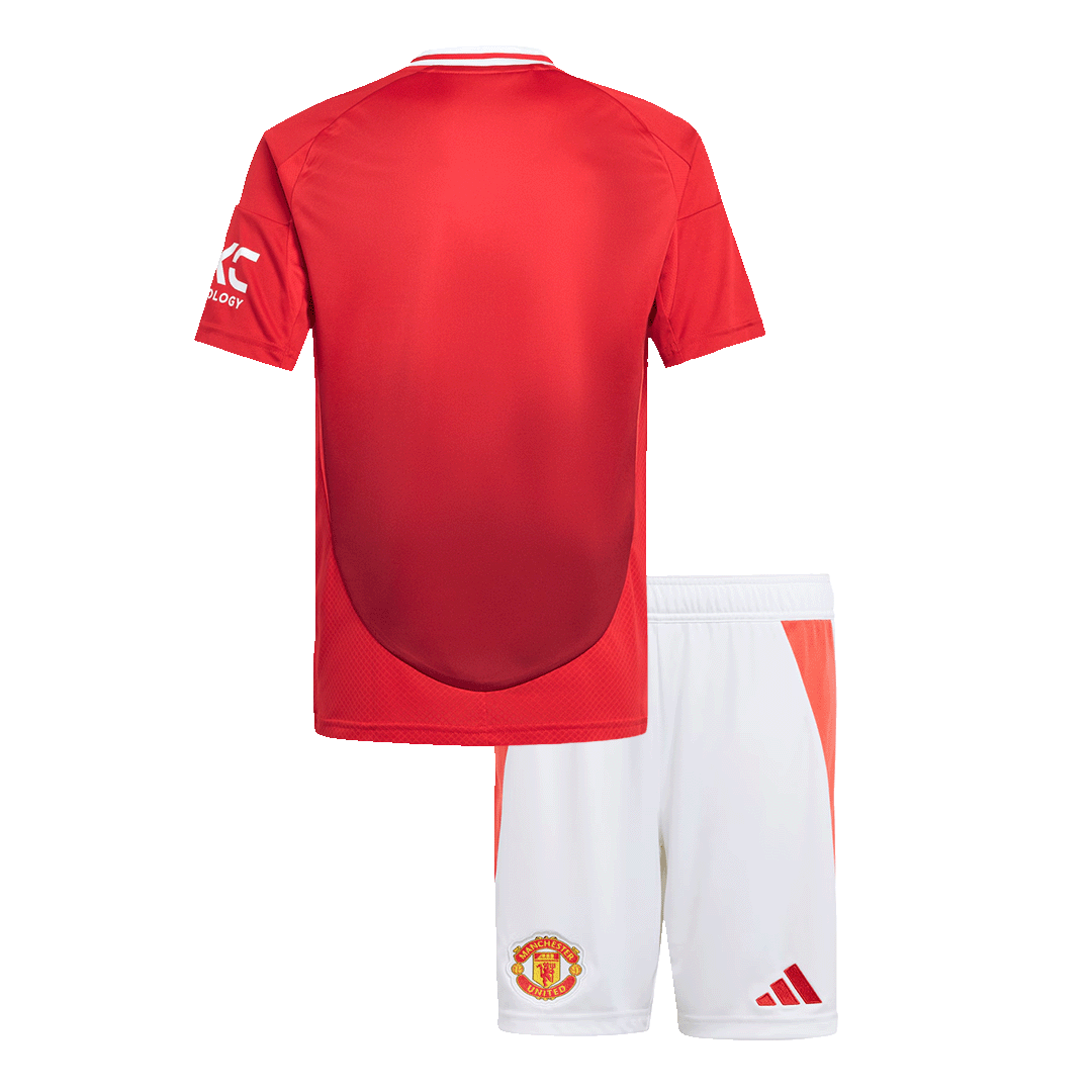Kid's Manchester United Home Football Shirt (Shirt+Shorts) 2024/25