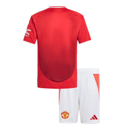 Kid's Manchester United Home Football Shirt (Shirt+Shorts) 2024/25