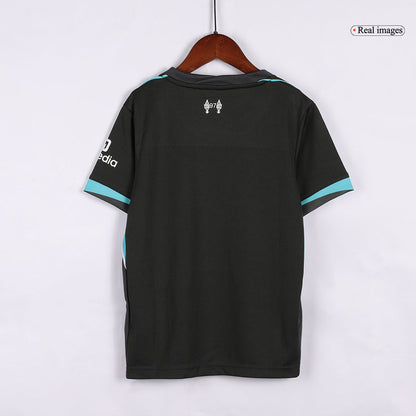 Kid's Liverpool Away Football Shirt Kit(Shirt+Shorts)
