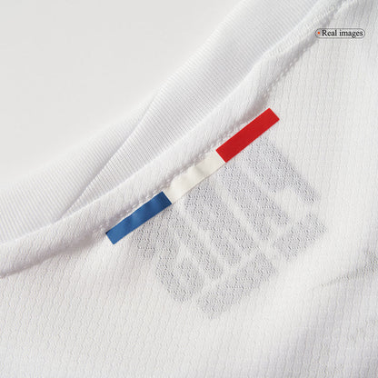 O.DEMBÉLÉ#10 PSG Away Soccer Jersey 2024/25 White - UCL