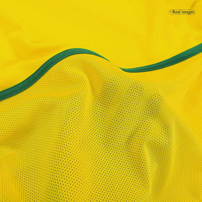 Retro 2002/03 Brazil Home Soccer Jersey