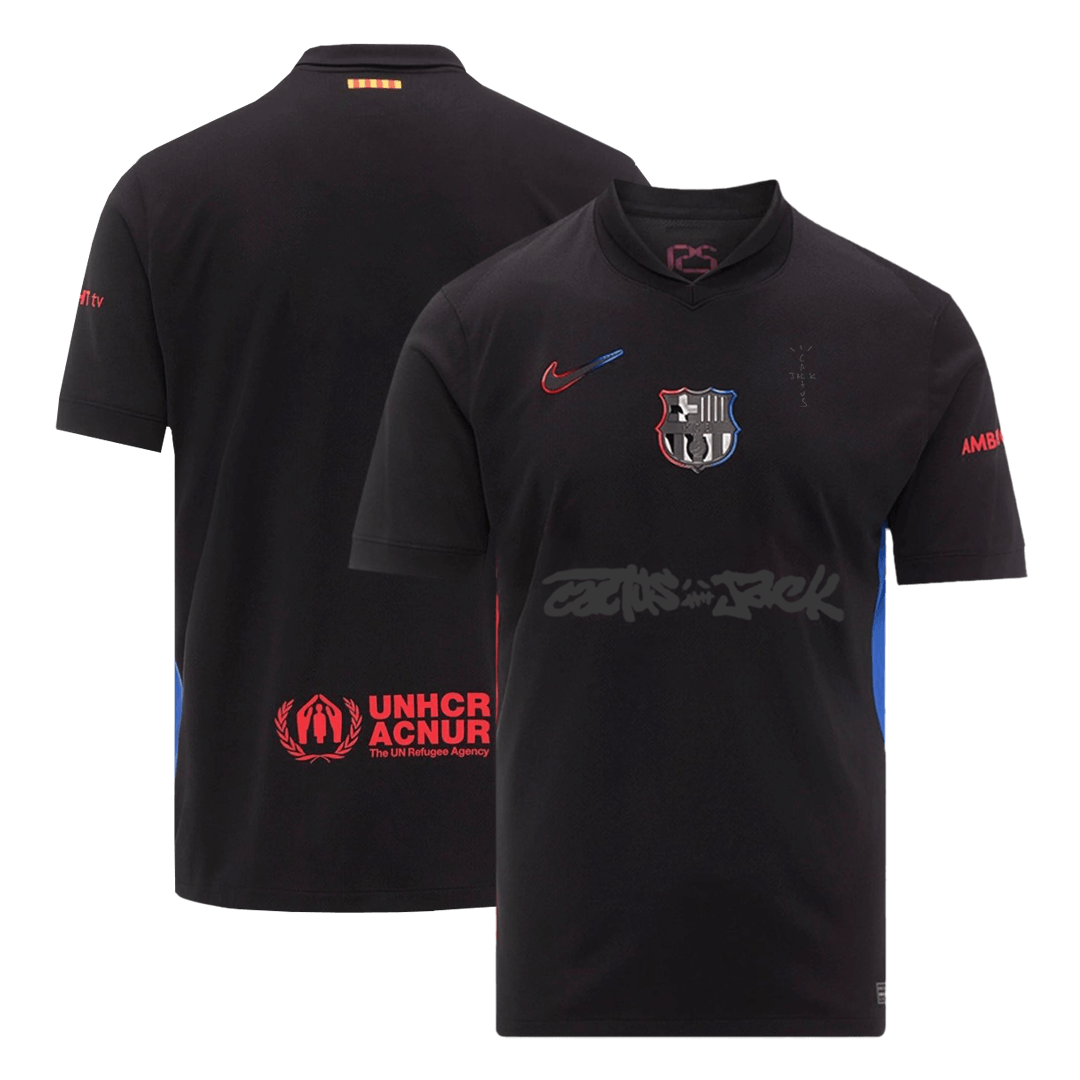 Barcelona X Travis Scott Away Soccer Jersey 2024/25 Black