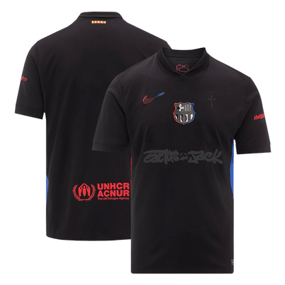 Barcelona X Travis Scott Away Soccer Jersey 2024/25 Black