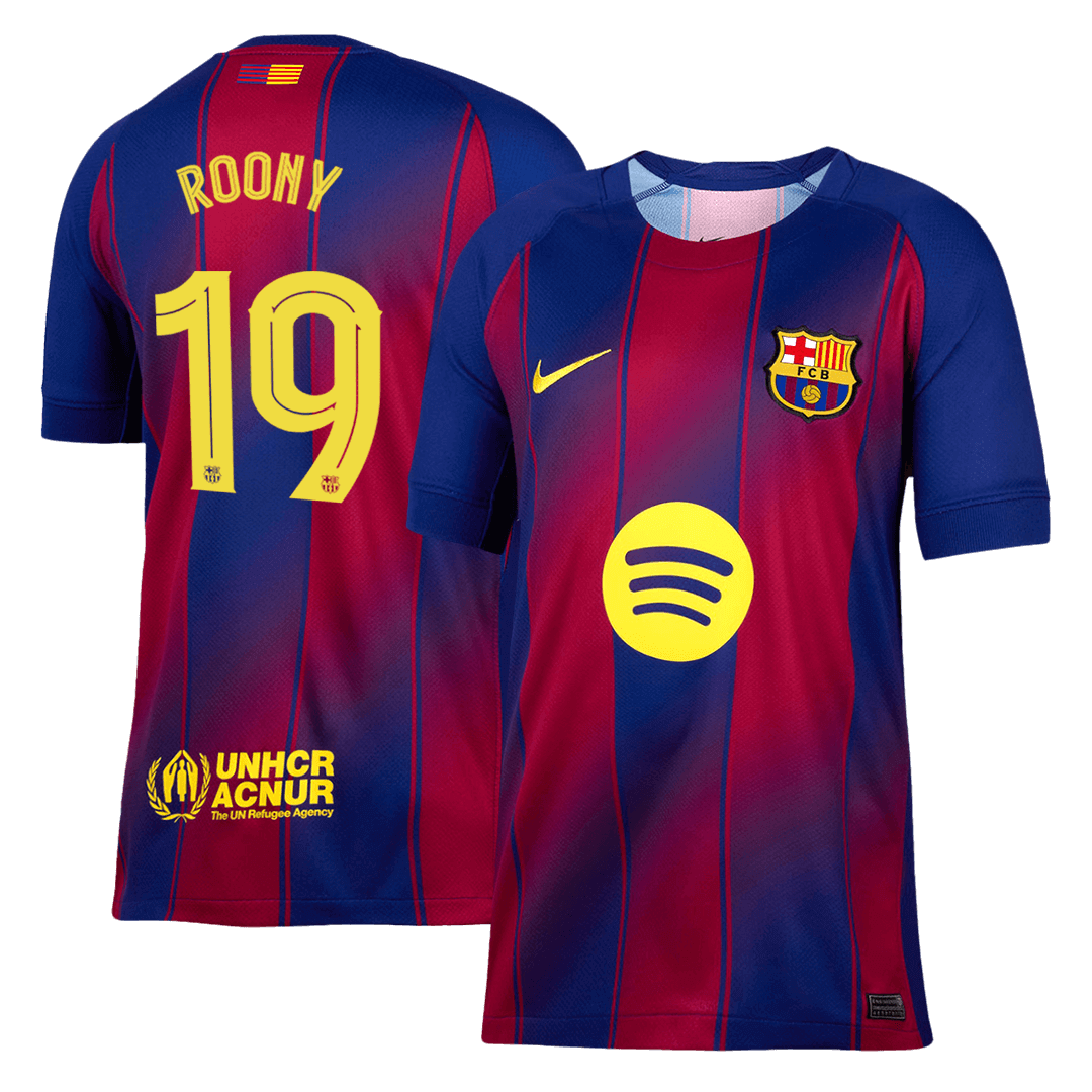 ROONY #19 Barcelona Home Soccer Jersey 2025/26—UCL