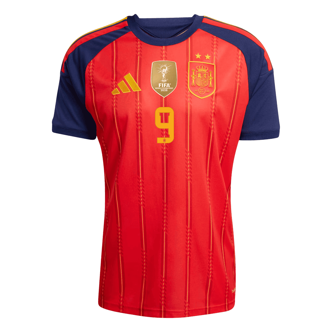 GAVI #9 Spain Champion Edition Home Soccer Jersey World Cup 2026 Red
