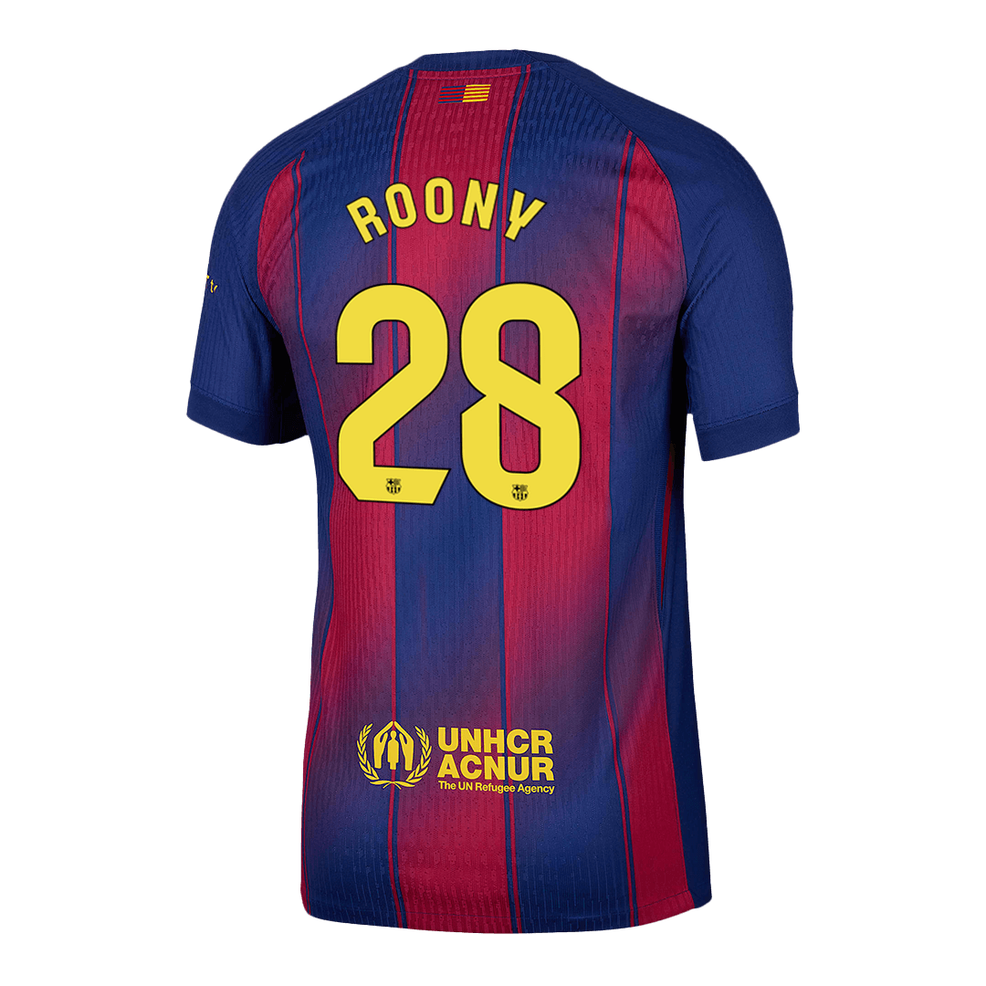 Authentic ROONY #28 Barcelona Home Soccer Jersey 2025/26