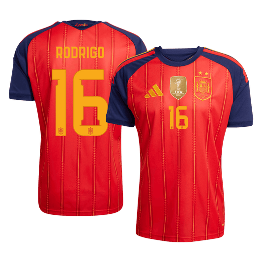 Authentic RODRIGO #16 Spain Home Soccer Jersey 2026
