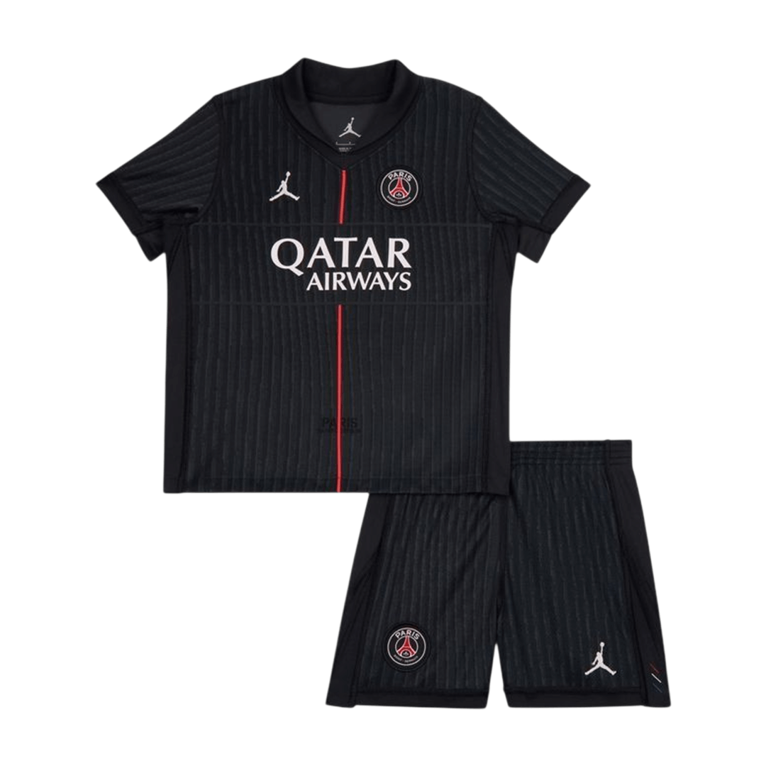 Kid's PSG Fourth Away Soccer Jersey Kit(Jersey+Shorts) 2025/26
