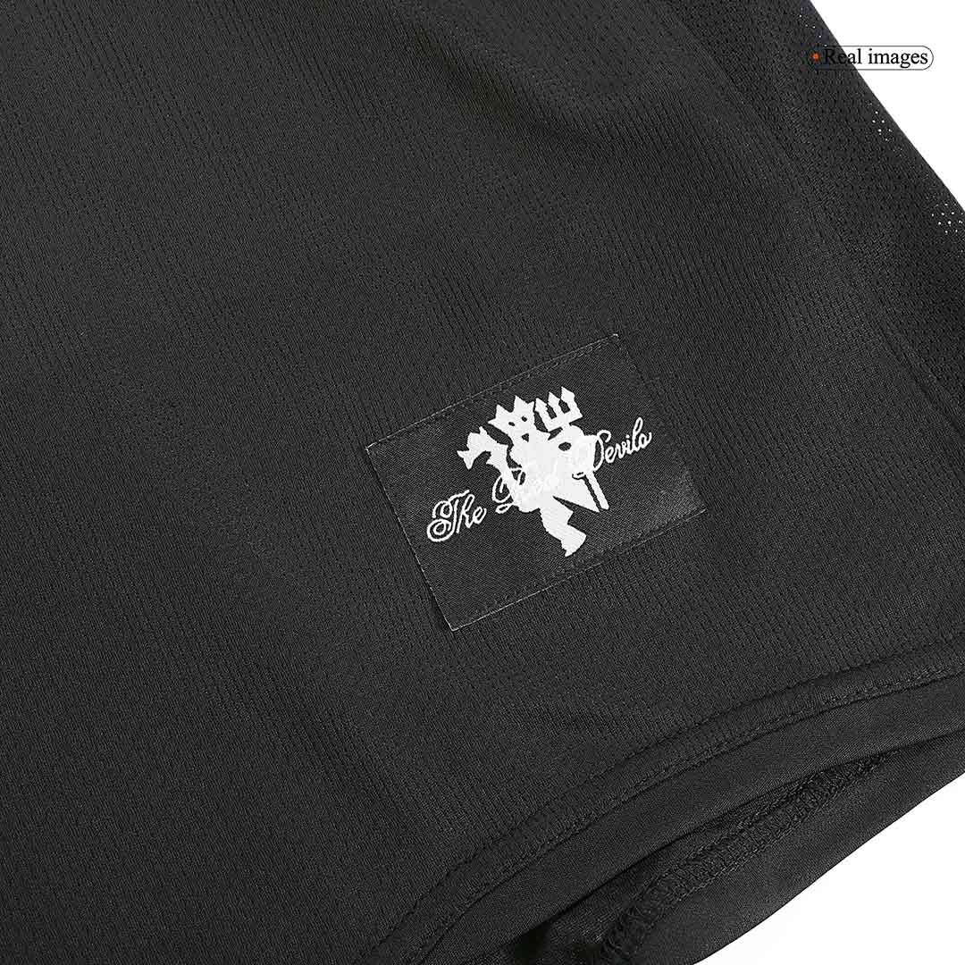 Retro SCHOLES #18 2007/08 Manchester United Away Long Sleeve Soccer Jersey