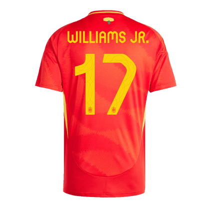 WILLIAMS JR. #17 Spain Home Soccer Jersey Euro 2024