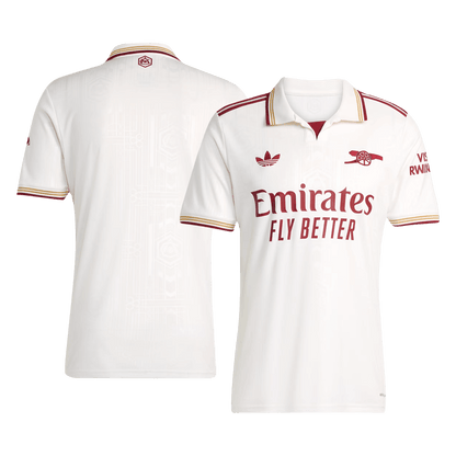 Arsenal Third Away Soccer Jersey 2025/26 White