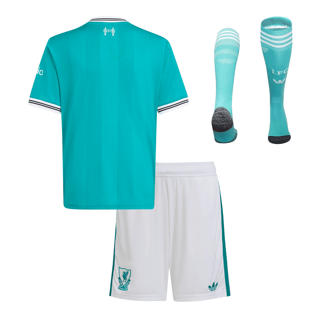 Kid's Liverpool Third Away Soccer Jersey Kit(Jersey+Shorts+Socks) 2025/26