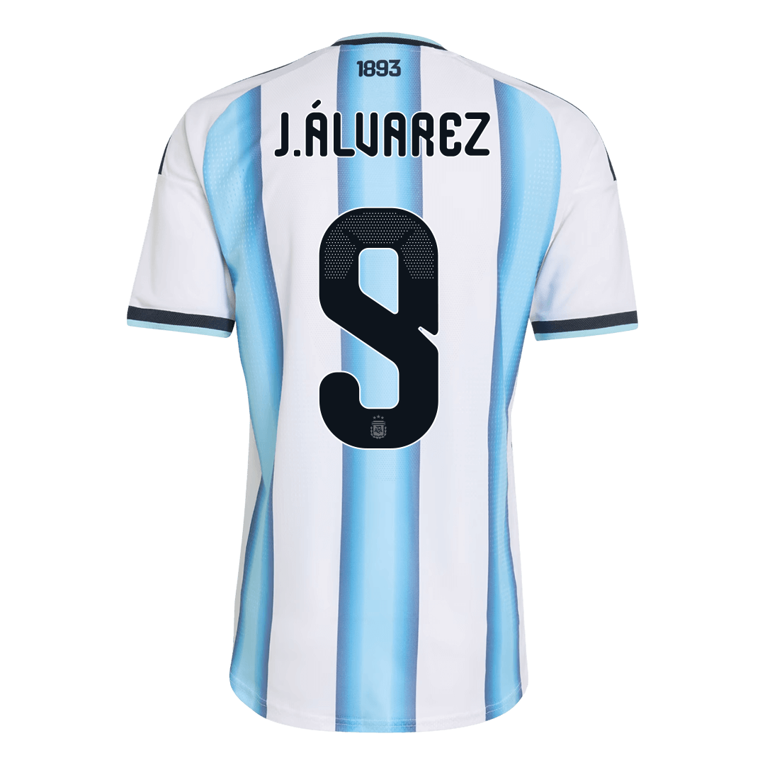 Argentina J.ÁLVAREZ #9 Men's Home Shirt 2026 World Cup - Slim Fit