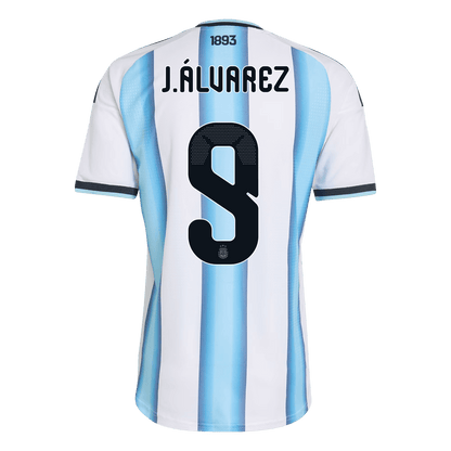 Argentina J.ÁLVAREZ #9 Men's Home Shirt 2026 World Cup - Slim Fit
