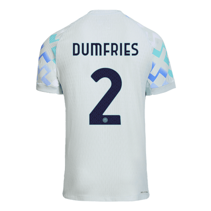 Authentic DUMFRIES #2 Inter Milan Away Soccer Jersey 2025/26