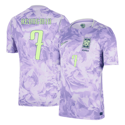 HEUNGMIN #7 South Korea Away Football Shirt World Cup 2026 Purple