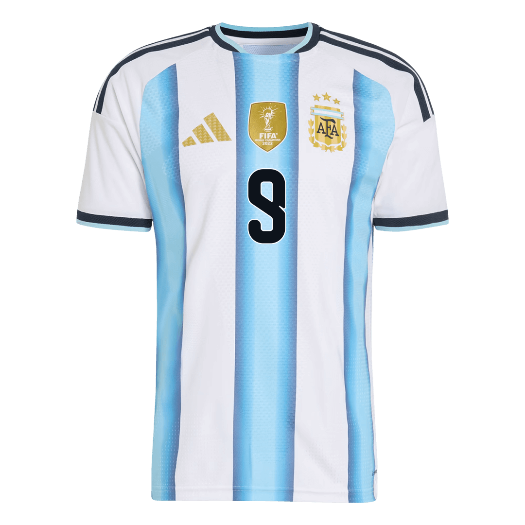 Argentina J.ÁLVAREZ #9 Men's Home Shirt 2026 World Cup - Slim Fit