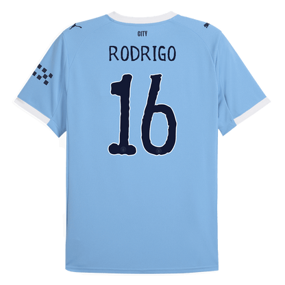 RODRIGO #16 Manchester City Home Soccer Jersey 2025/26 Blue - Club World Cup