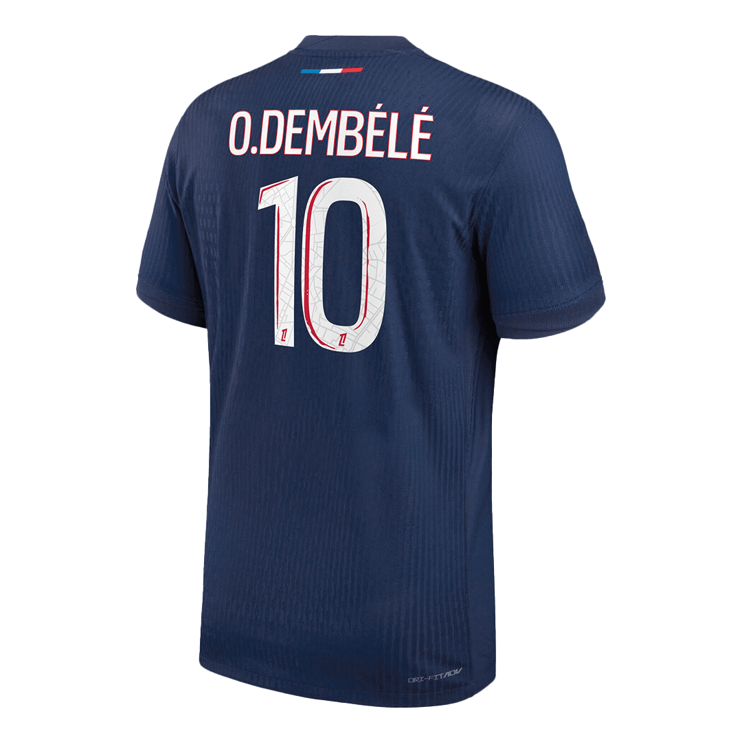 Authentic O.DEMBÉLÉ #10 PSG Home Soccer Jersey 2024/25 Navy