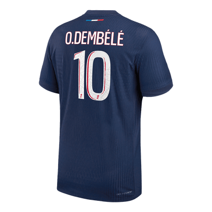 Authentic O.DEMBÉLÉ #10 PSG Home Soccer Jersey 2024/25 Navy