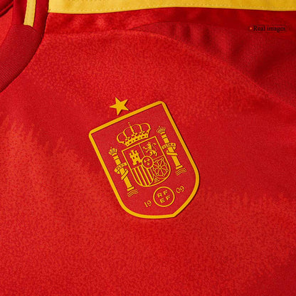 Kid's Spain Home Soccer Jersey Kit(Jersey+Shorts+Socks) Euro 2024