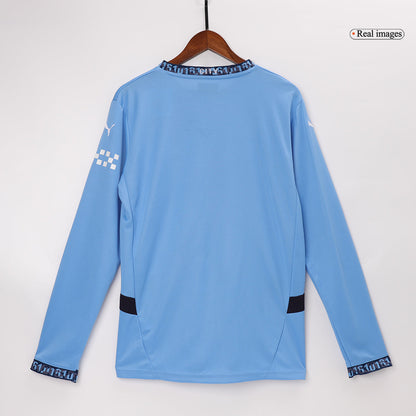 Manchester City Home Long Sleeve Football Shirt 2024/25