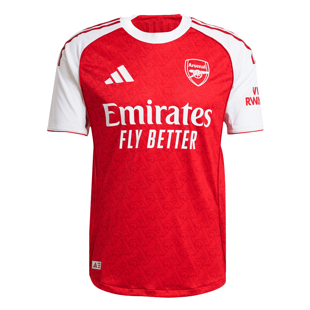 Authentic SALIBA #2 Arsenal Home Soccer Jersey 2025/26